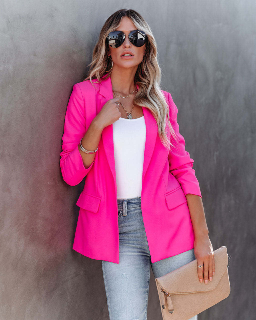 Damen Blazer mit elegantem Schnitt W&W Mode