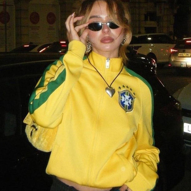 Damen Sportive Trackjacke WW