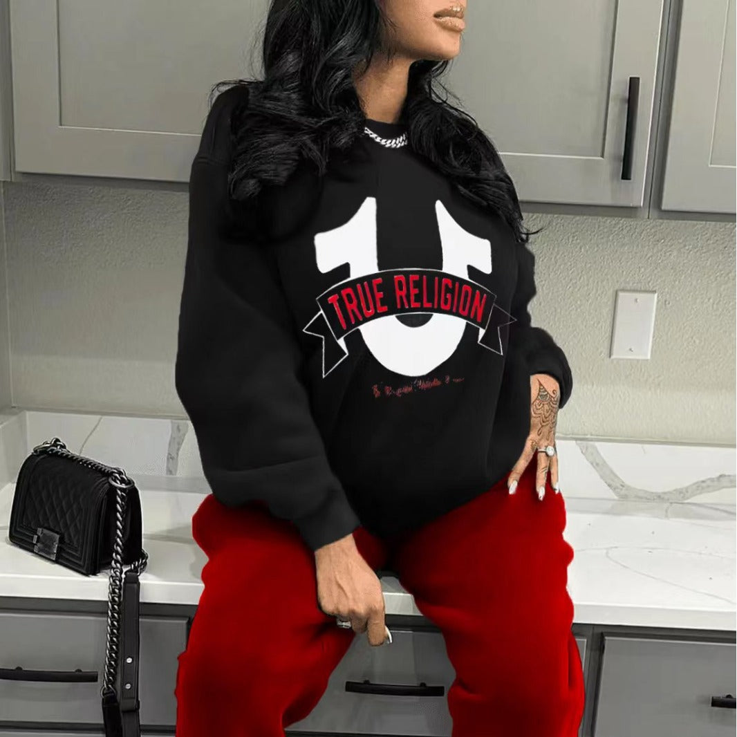 Damen Sportliches Sweatshirt- und Jogginghose-Set WW