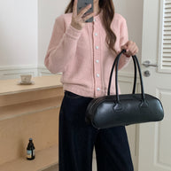Damen Strickjacke mit strukturiertem Muster und hochwertigen Knöpfen WW