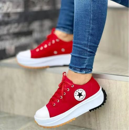 Damen Sneaker mit trendigem Neonprofil und sportlichem Design WW