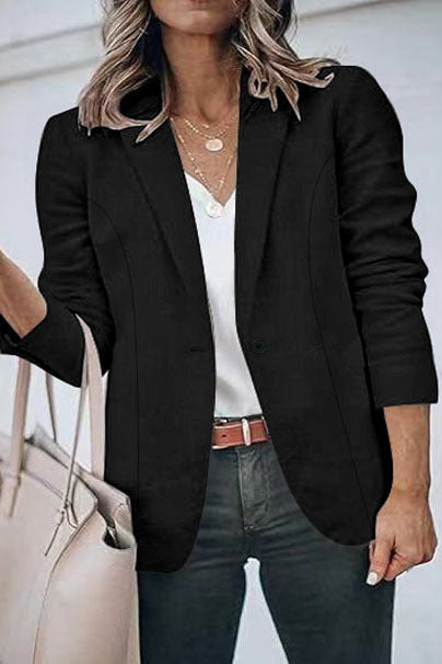 Damen eleganter Blazer mit lässigem Schnitt und figurbetontem Design WW