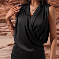 WW | Gekraustes Weste Sexy Shirt Top