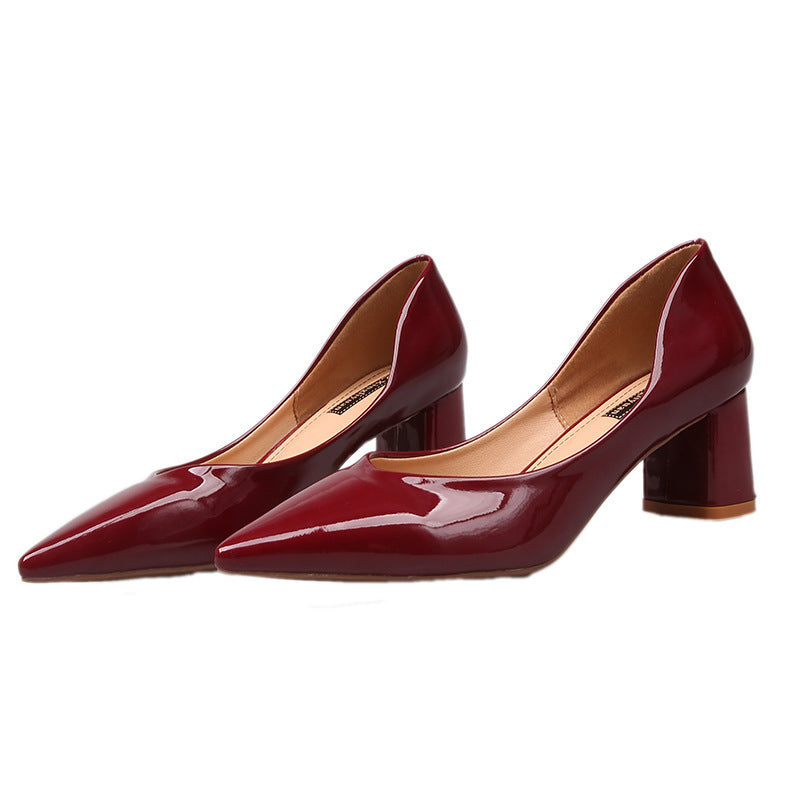 Damen Elegante und zeitlose Absatzschuhe mit blockförmigem Absatz WW