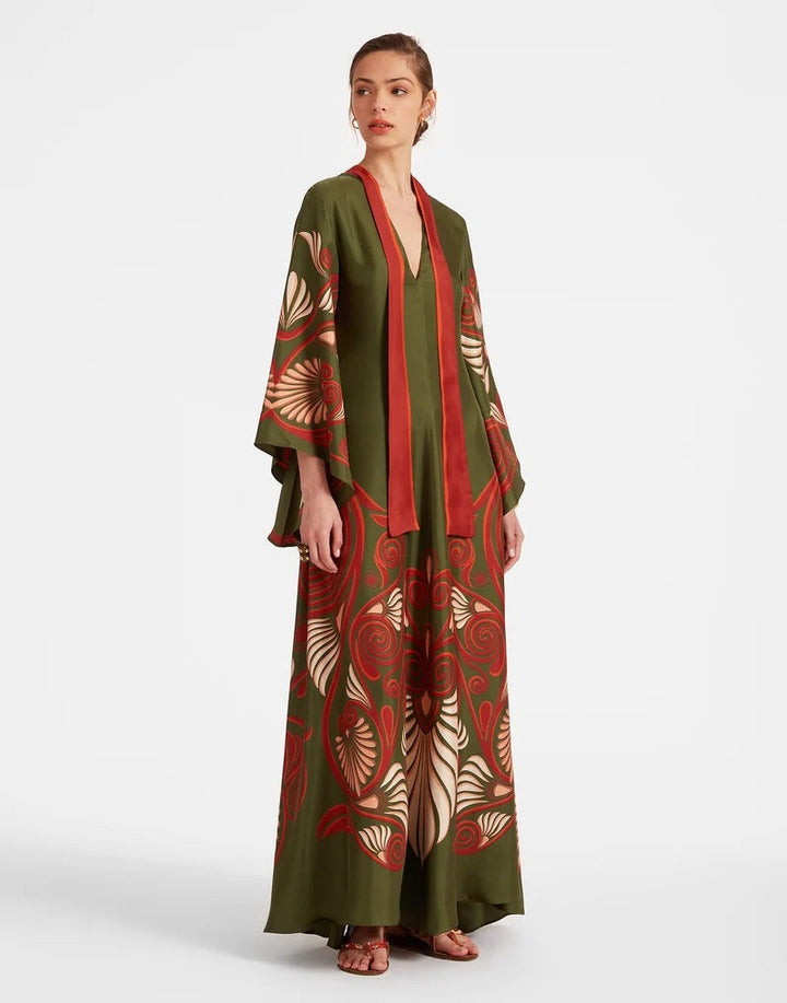 W&W Mode | Bedrucktes Dreiviertelarmkleid