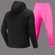 Damen Sportliches Hoodie- und Jogginghose-Set mit kreativem Grafikdruck und auffälligem Design WW
