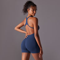 Damen Sportlicher Kurzoverall mit innovativem Racerback-Design und atmungsaktiven Materialien WW