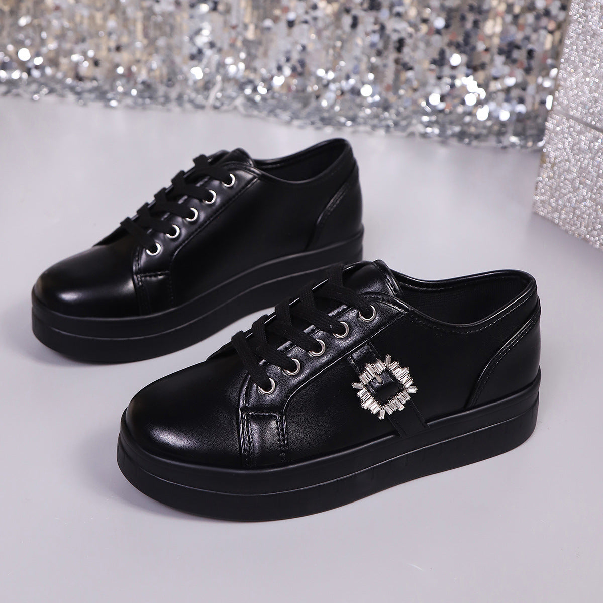 Damen Mode Plattform Sneaker WW