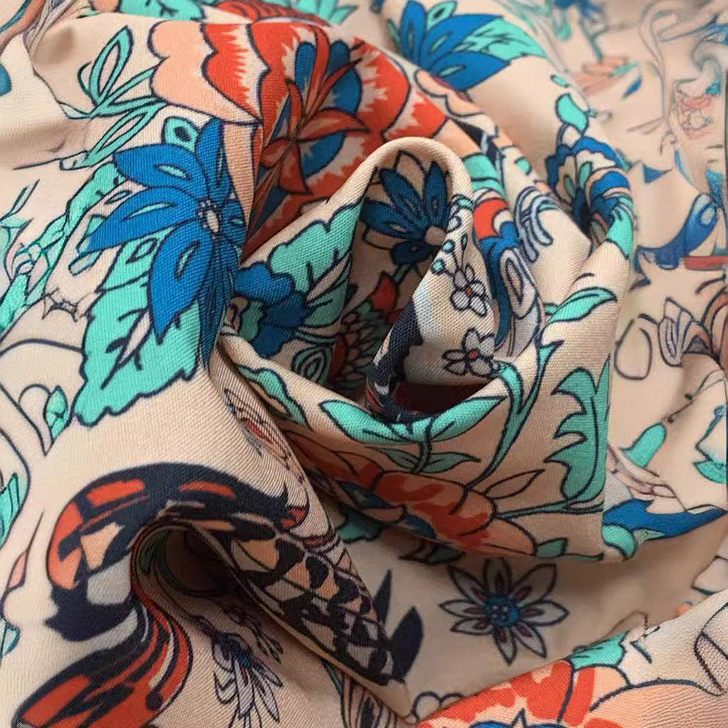 Damen Bluse mit floralem Muster und weitem Ärmel W&W Mode