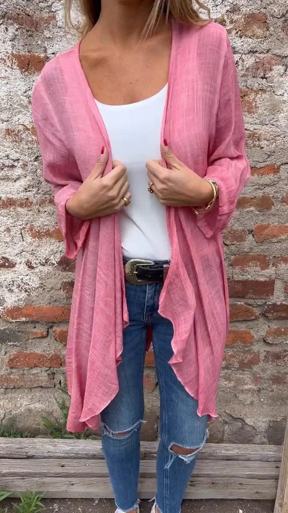 Damen luftiger Open-Front Kimono WW