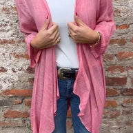 Damen luftiger Open-Front Kimono WW