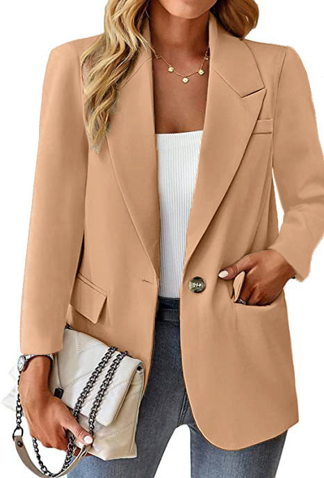 Damen eleganter Blazer mit modernem Schnitt und Taschen WW