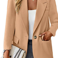 Damen eleganter Blazer mit modernem Schnitt und Taschen WW