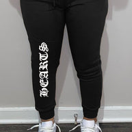 Damen bequeme Sweatpants mit seitlichem Schriftzug WW