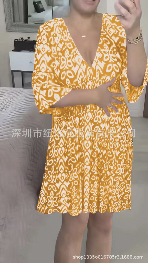 WW | Locker Hoch-Elastisches Strandkleid