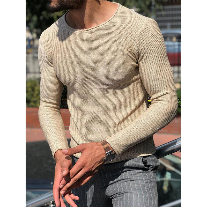Herren Langarm T-Shirt mit strukturiertem Gewebe WW