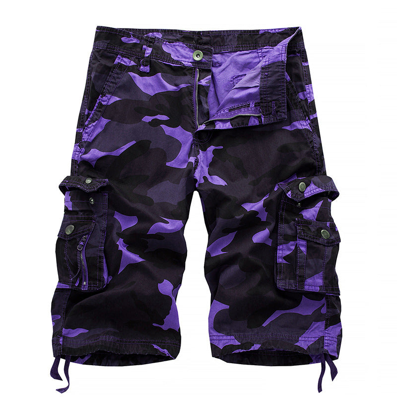 Herren Cargo-Shorts mit Utility-Taschen und verstellbarem Bund WW