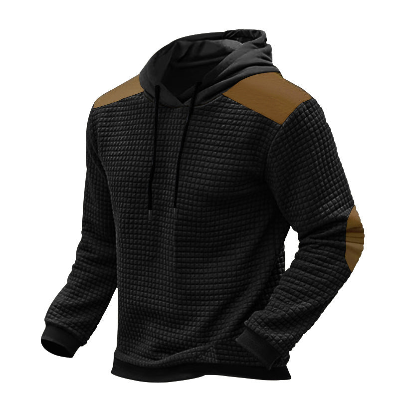 Herren funktionale Sweatjacke mit strukturiertem Design und Kängurutaschen WW