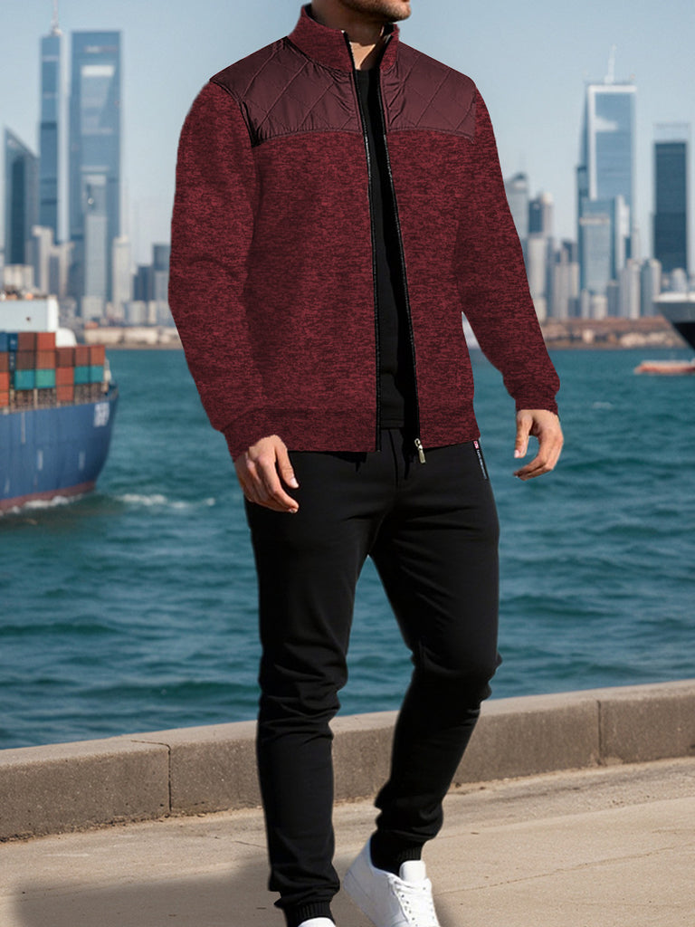 Herren Sportliche Jacke mit Querrippen-Muster und leicht gepolstertem Schulterbereich WW