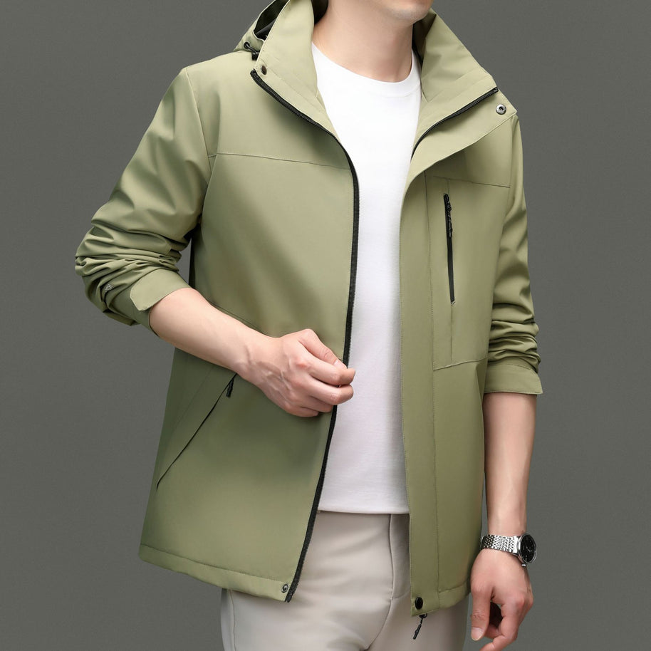 Herren Übergangsjacke mit stylischem Stehkragen und atmungsaktiven Eigenschaften WW