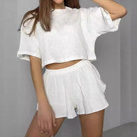 Damen Sanft Falten Lounge Set WW