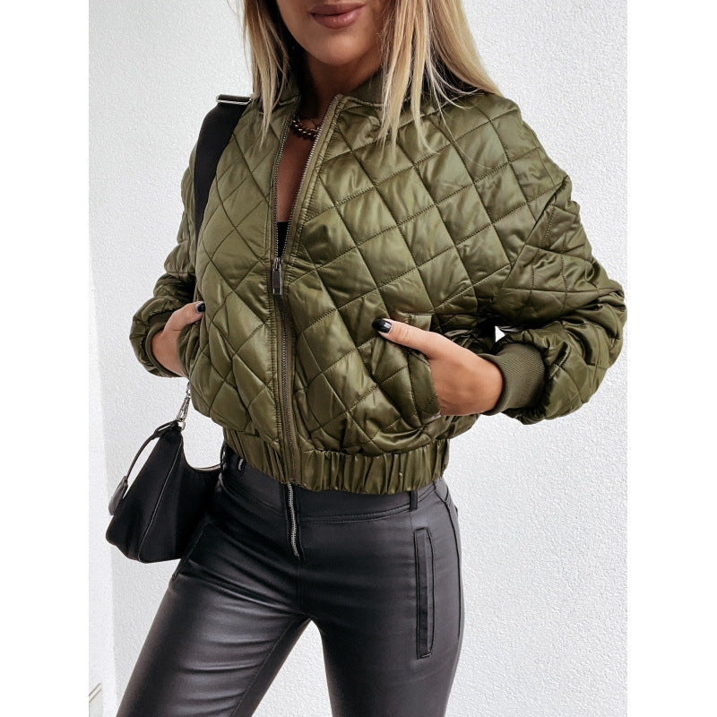 Damen Steppjacke mit elastischem Bund und praktischen Taschen WW