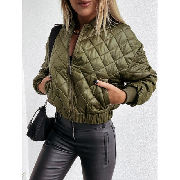 Damen Steppjacke mit elastischem Bund und praktischen Taschen WW
