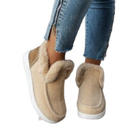 Damen bequeme Fleece-Hausschuhe mit warmem Innenfutter und rutschfester Sohle WW