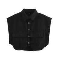 Damen ärmellose Utility-Bluse mit Taschen WW