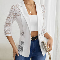 WW | Spitzenbesatz Kleine Blazer-Oberteil