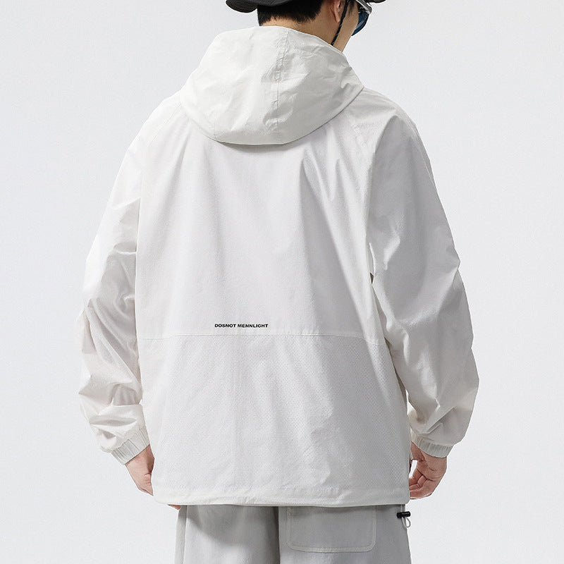 Herren Funktionsjacke mit belüftetem Design und verstellbarem Kragen W&W Mode