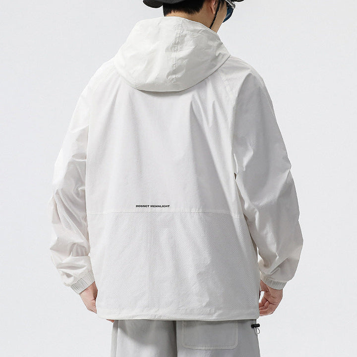 Herren Funktionsjacke mit belüftetem Design und verstellbarem Kragen W&W Mode
