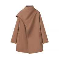 WW | Stehkragen Cape-Stil Mantel