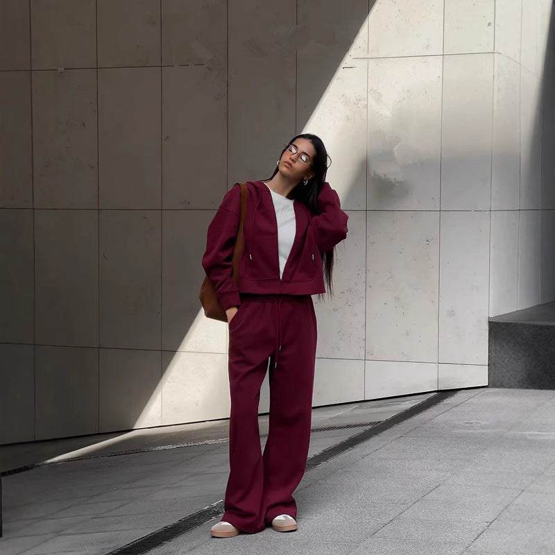 Damen Sportliche Kapuzenjacke WW