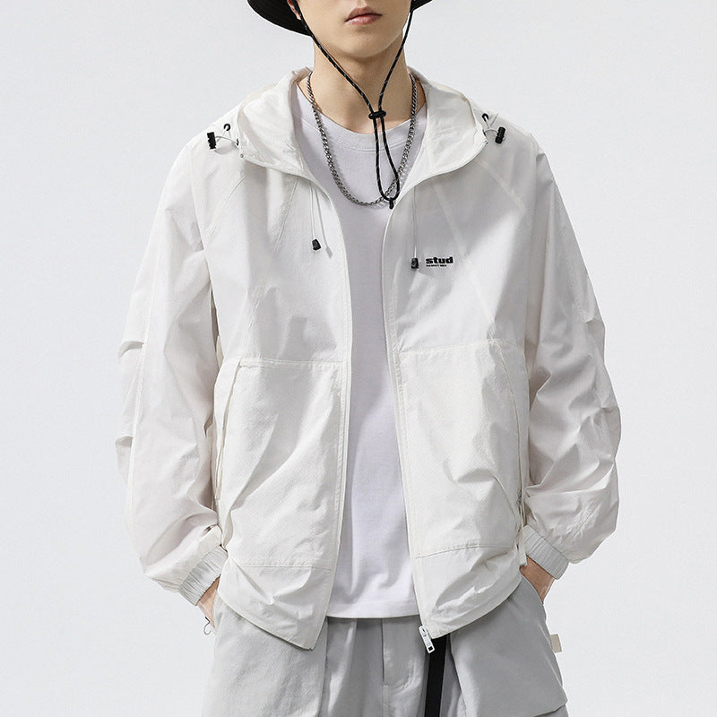 Herren Funktionsjacke mit belüftetem Design und verstellbarem Kragen WW