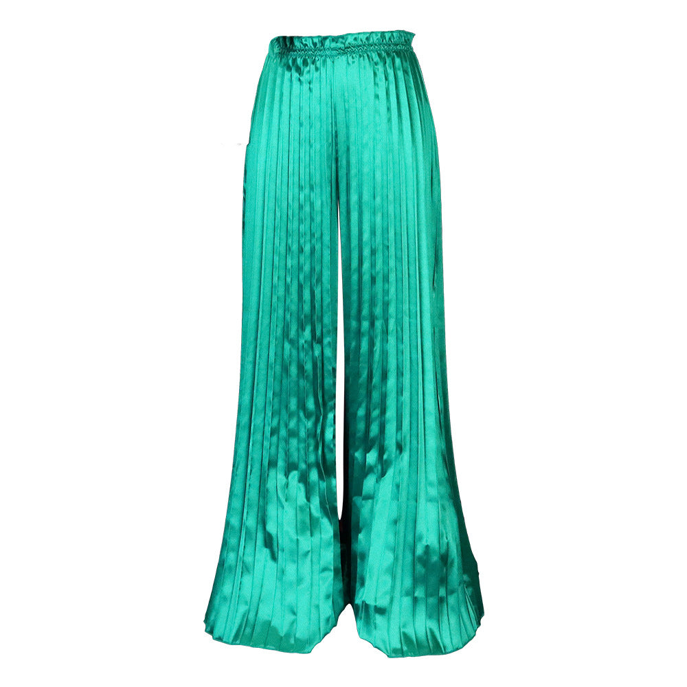 Damen Plissee Hose mit weitem Schnitt von WW