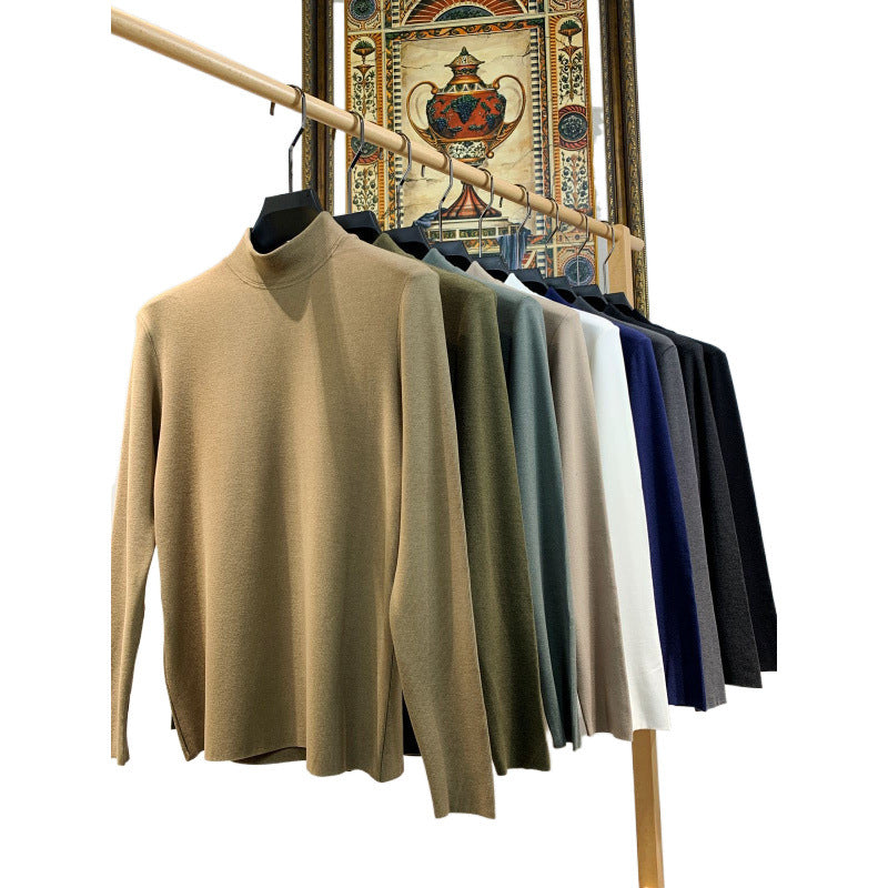 Damen Stehkragen Pullover aus weicher Baumwollmischung WW