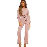 Damen eleganter Jumpsuit mit eleganten Ärmeln und tailliertem Schnitt WW