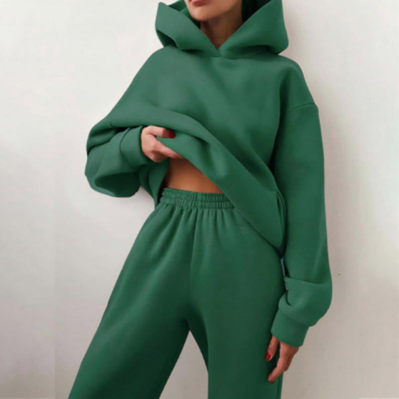 Damen Sportliches Set mit Hoodie und Jogginghose W&W Mode