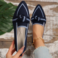 Damen elegante Slipper mit modischen Knoten-Details WW