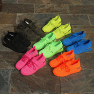 Damen bequeme Sport-Sneaker mit atmungsaktivem Obermaterial und eleganter Plateausohle WW