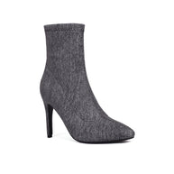 Damen Spitz-Zeh Denim Stiletto Booties WW
