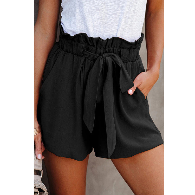 Damen Sommerliche Shorts mit verstellbarem Bund und praktischen Taschen W&W Mode