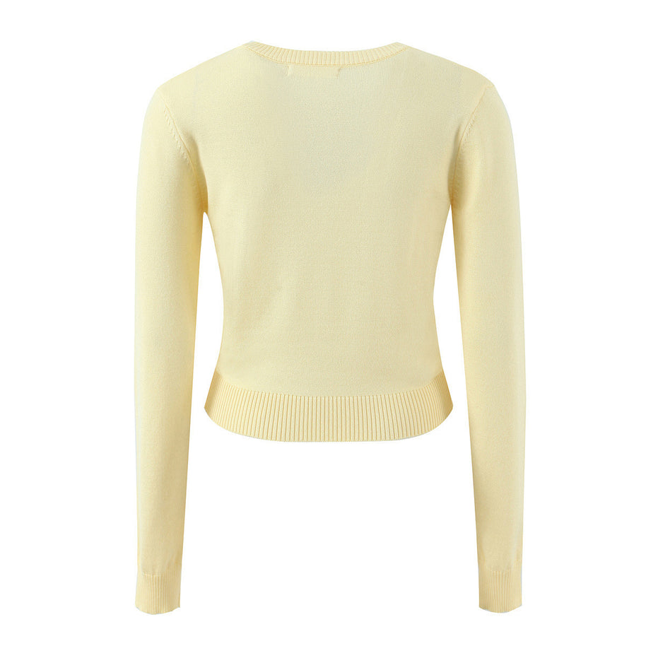 Damen Strickjacke mit eleganten Knöpfen und figurfreundlichem Schnitt WW