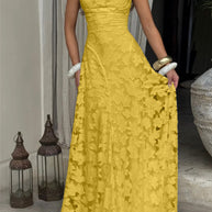 Damen Elegante Spitze A-Linie Abendkleid WW