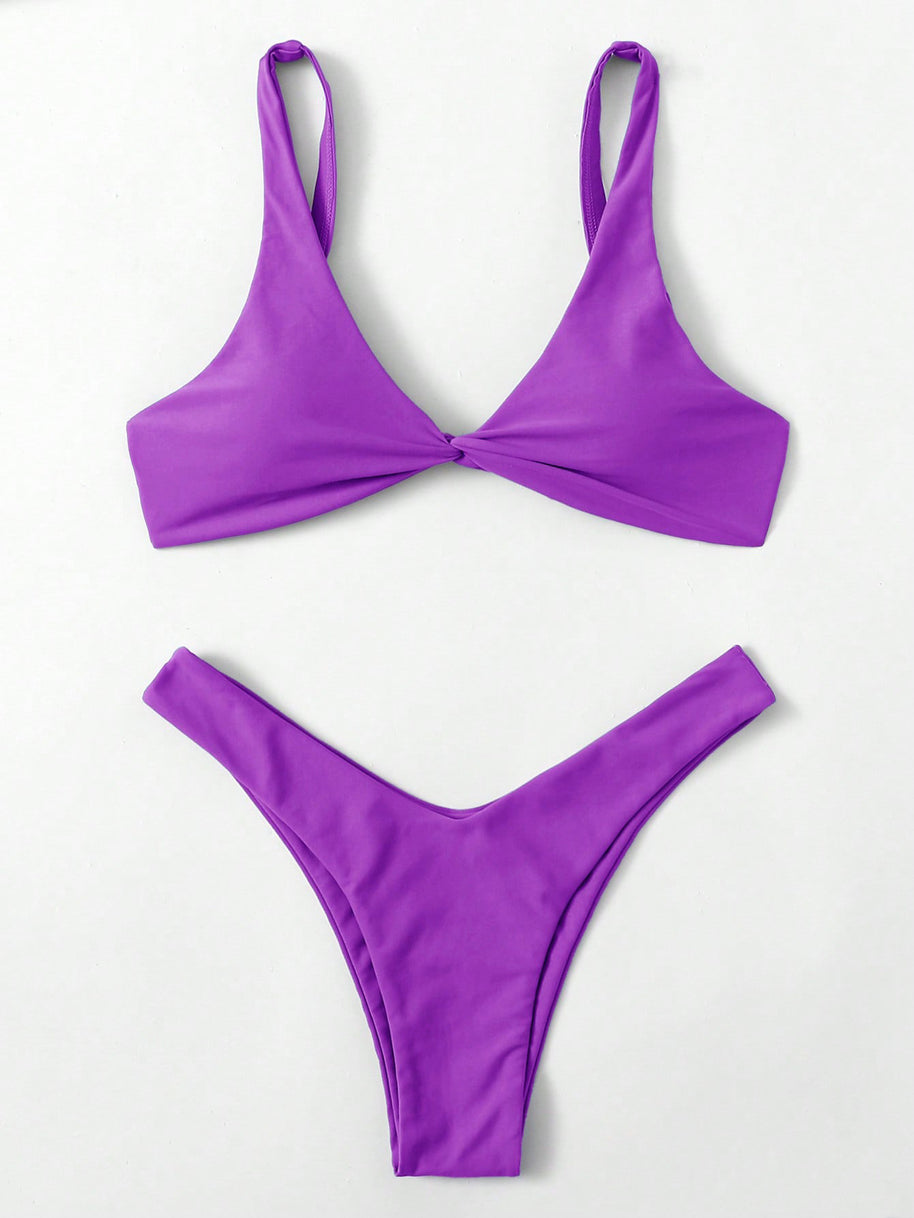 WW – Bügel-Bikini-Set: Push-up-BH und Tanga-Bademode für Damen