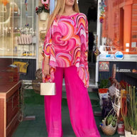 WW | Buntes Chiffon Bedrucktes Set