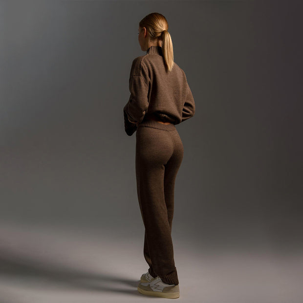 Damen Steckpullover und lässige Freizeithose Set WW