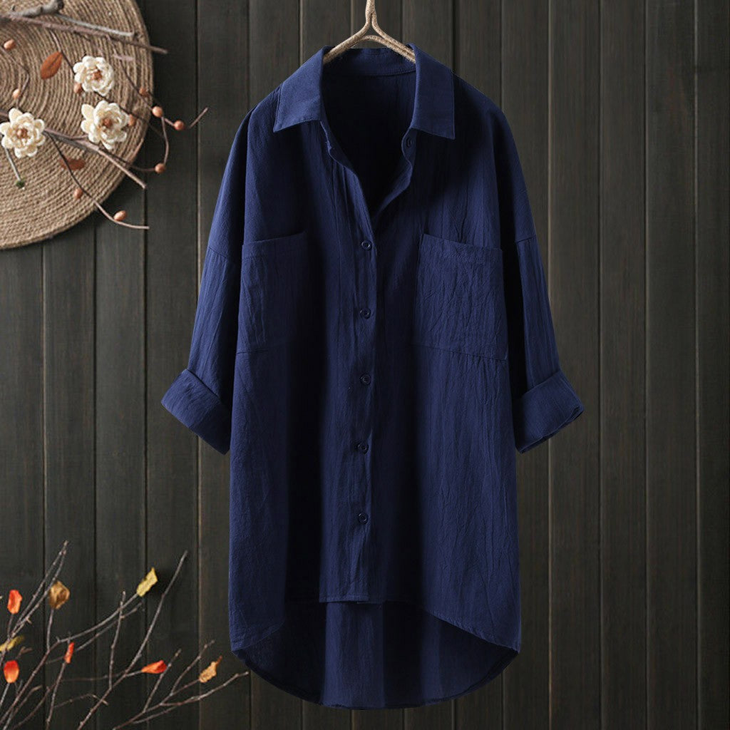 Damen Relaxed Fit Button-Up Shirt WW