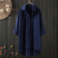 Damen Relaxed Fit Button-Up Shirt WW
